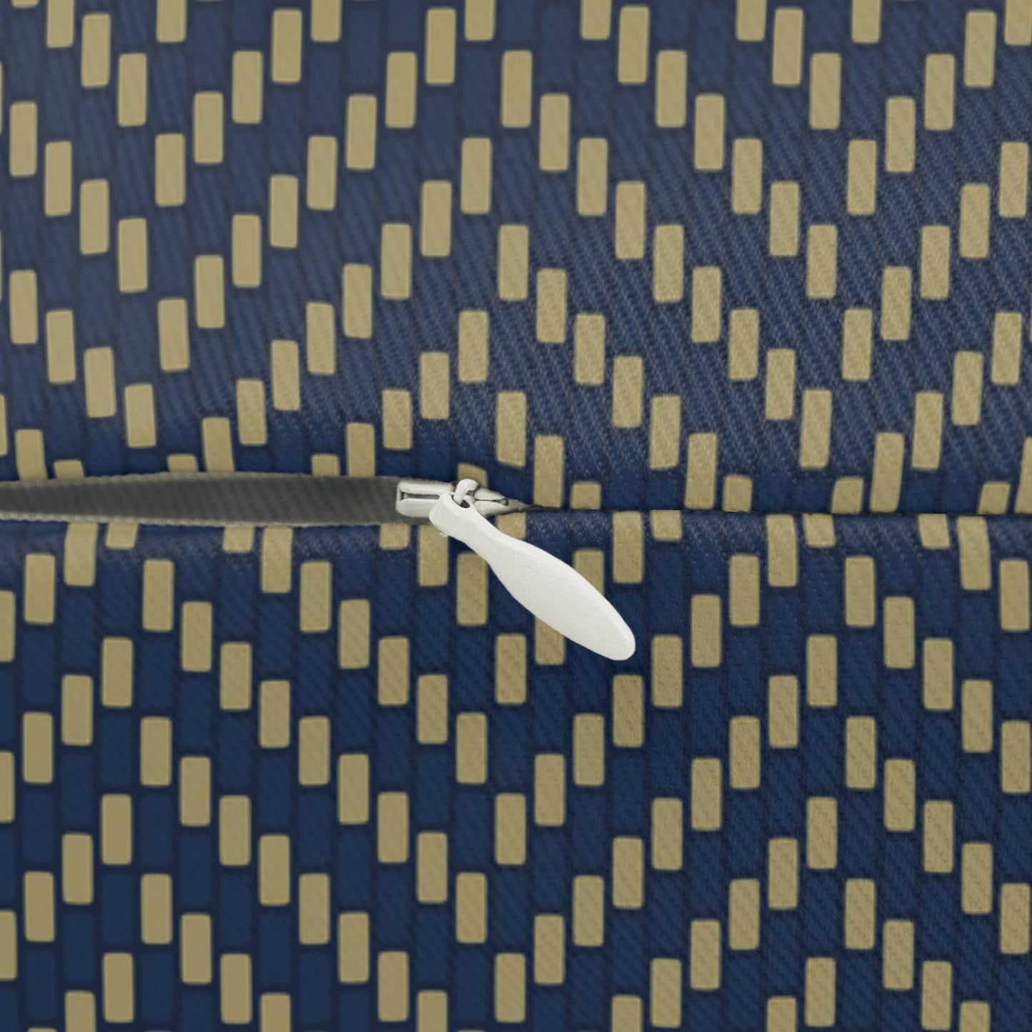 Pillow | Blue & Gold | Herringbone