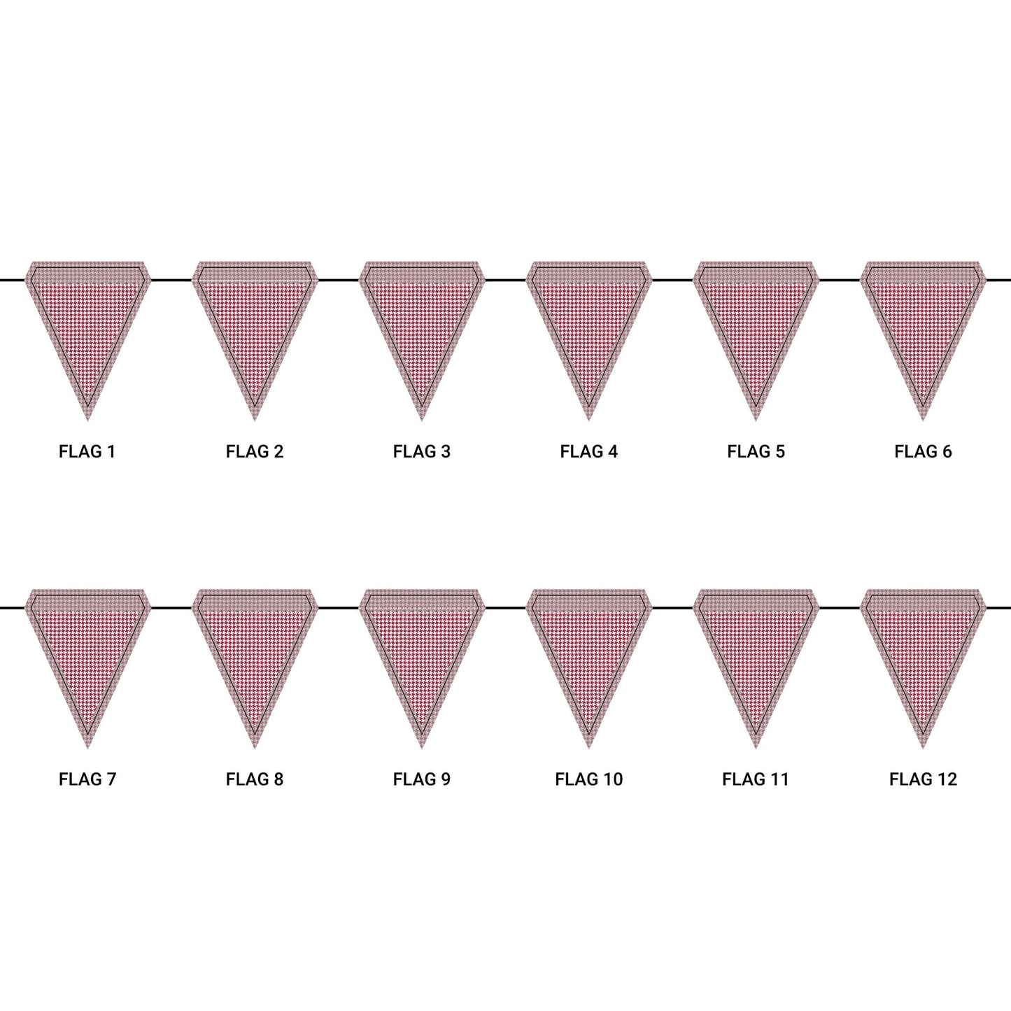 Flag Garland | Bloomington, Indiana | Houndstooth