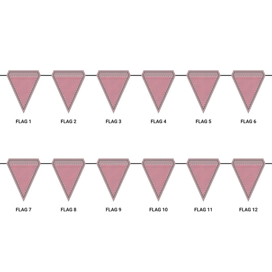 Flag Garland | Bloomington, Indiana | Houndstooth