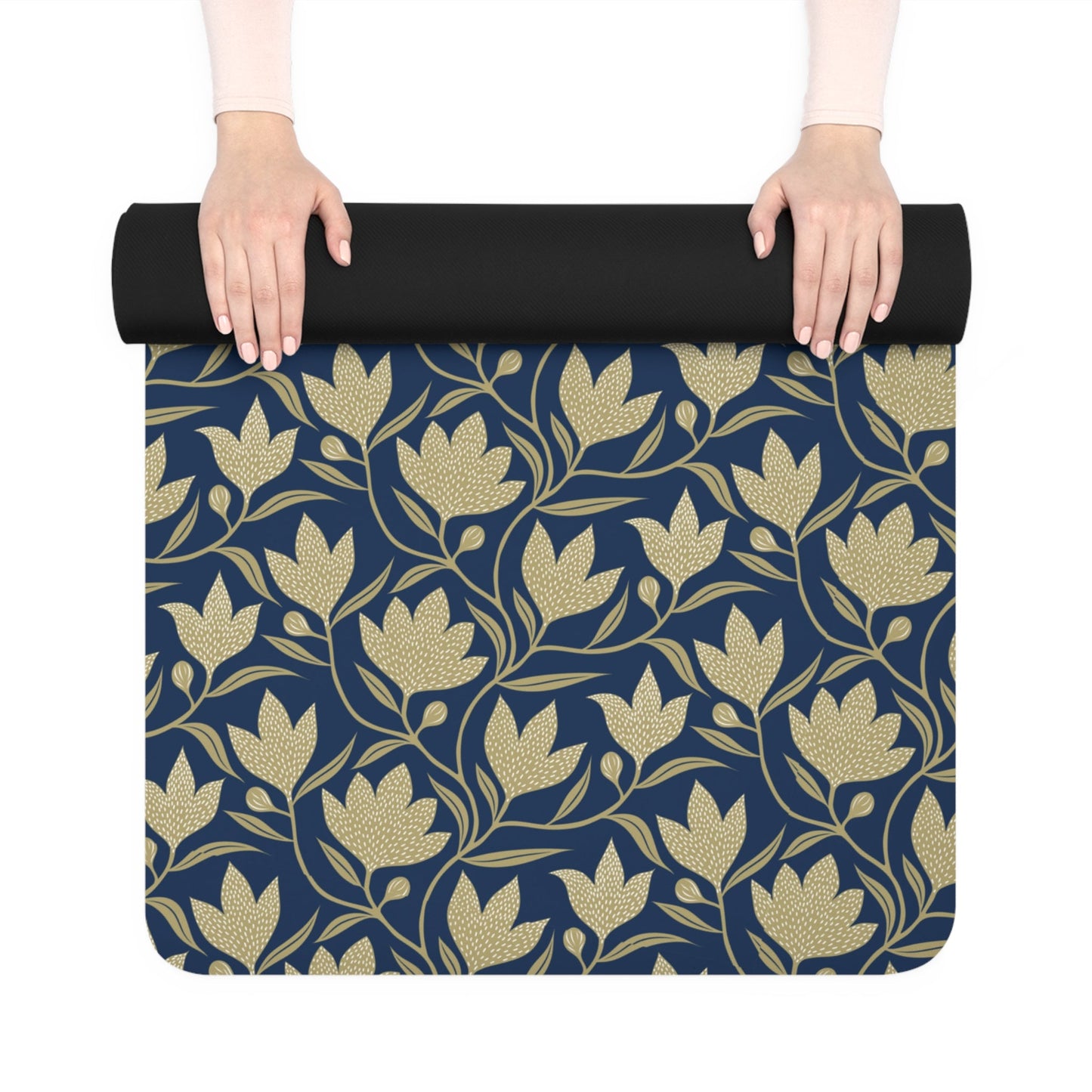 Yoga Mat | Blue & Gold | Magnolia