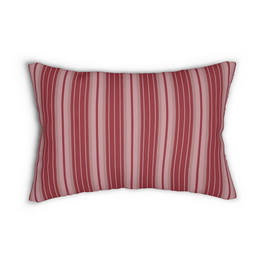 Pillow | Maroon & White | Stripe