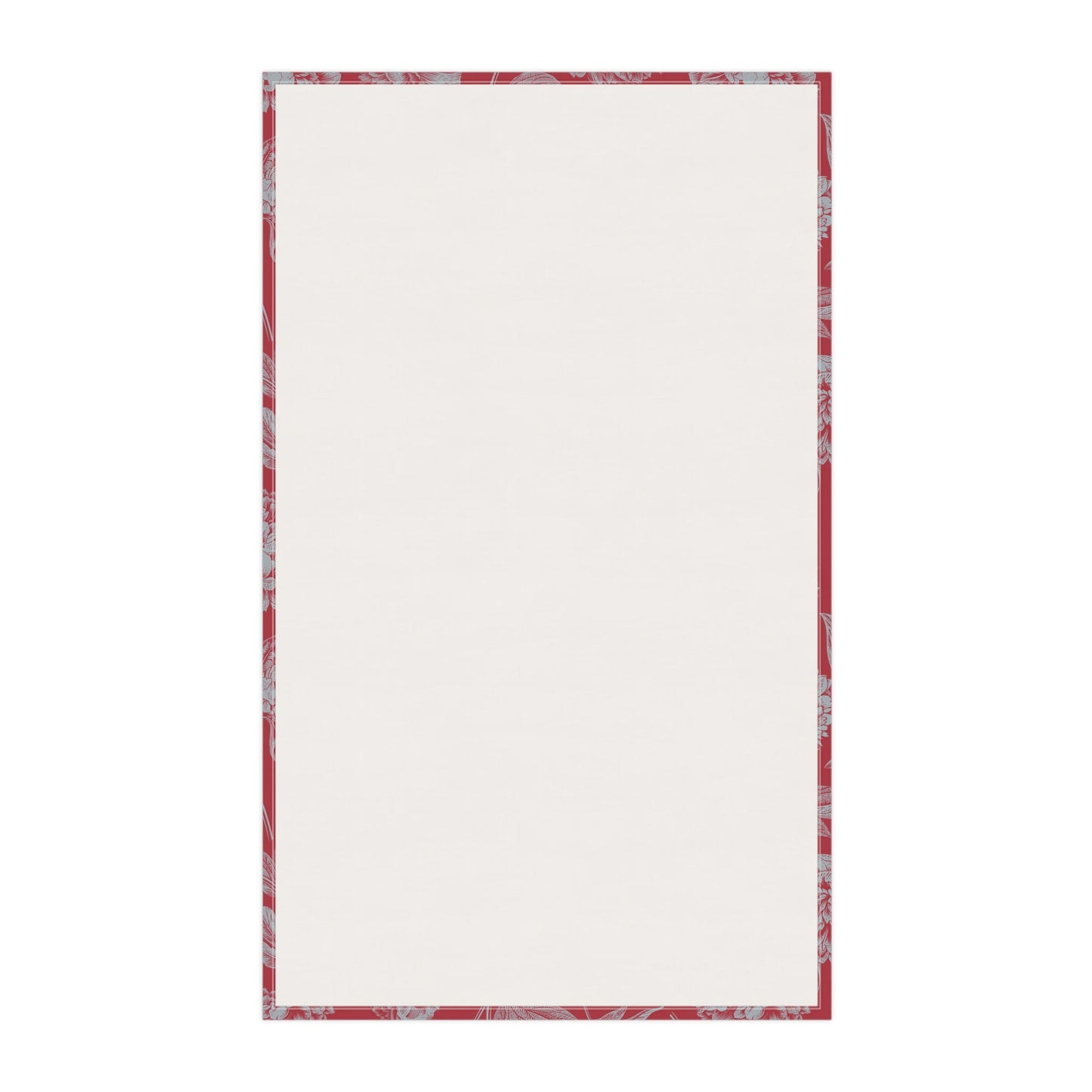 Tea Towels | Red & Gray | Peony