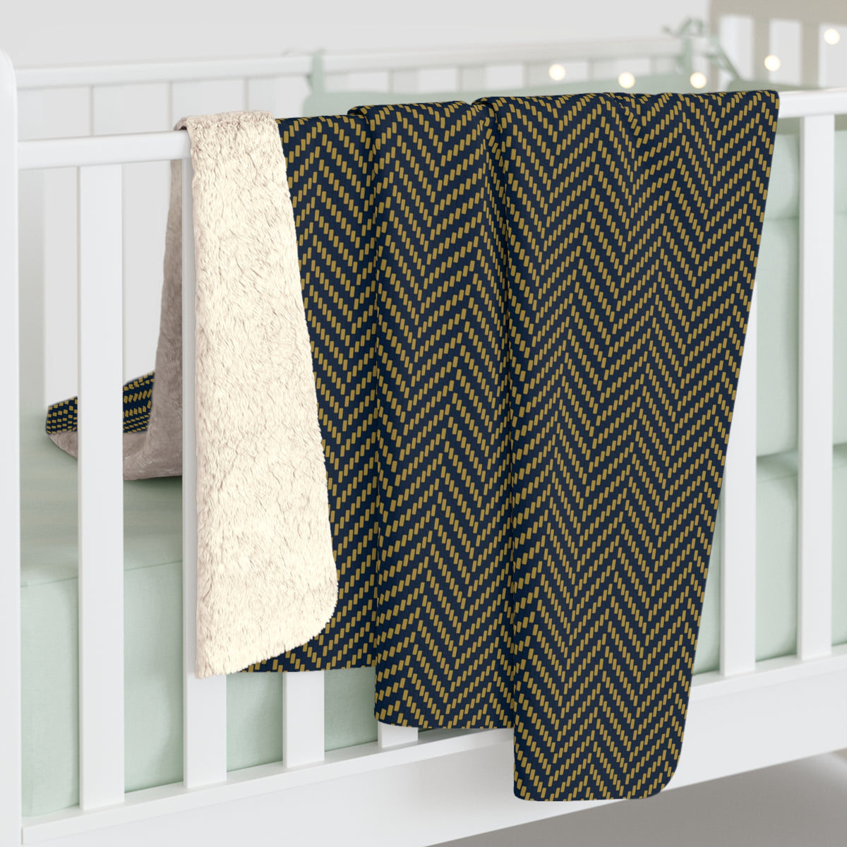 Sherpa Blanket | Notre Dame, Indiana | Herringbone