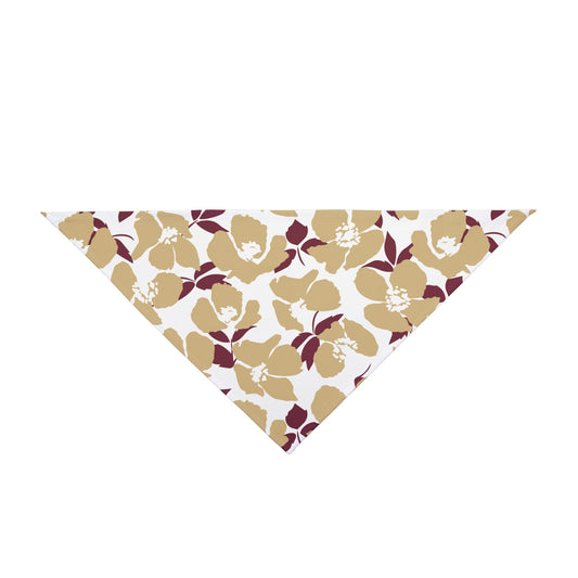 Pet Bandana | Maroon & Gold | Poppy