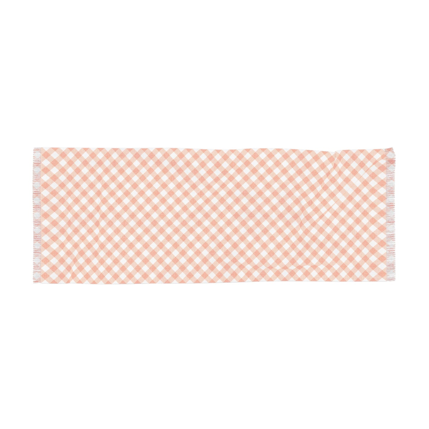 Scarf | Orange & White | Gingham