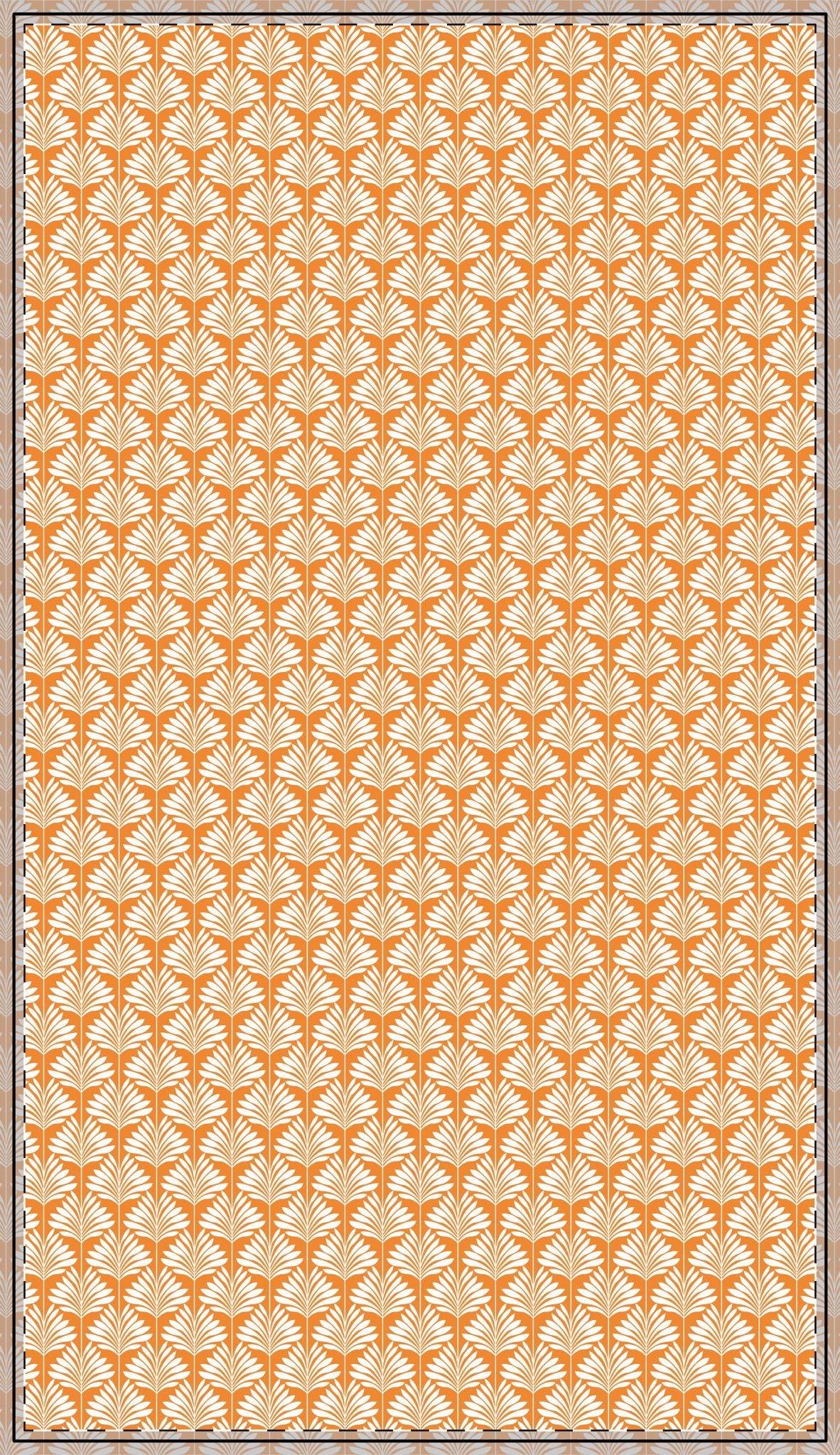 Tablecloth | Orange & White | Deco