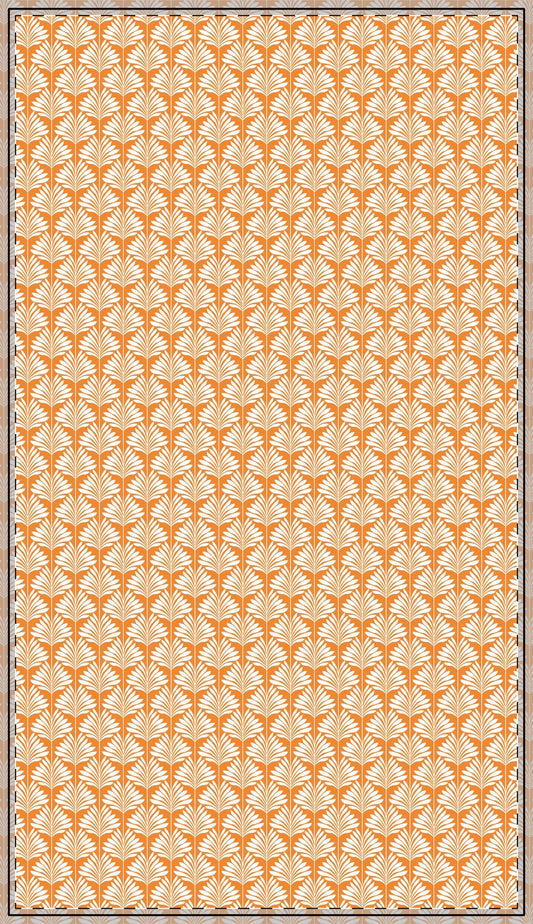 Tablecloth | Orange & White | Deco