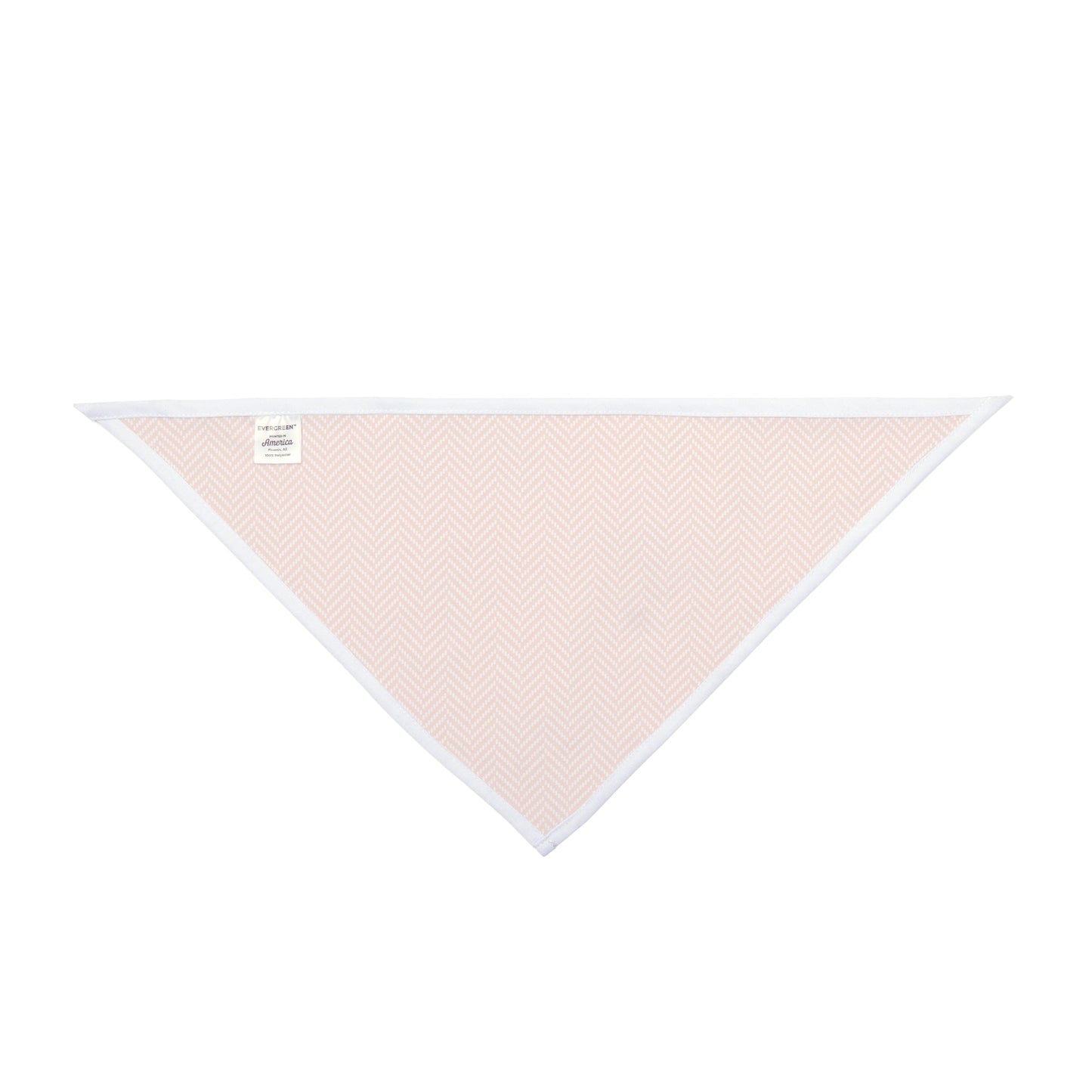 Pet Bandana | Orange & White | Herringbone