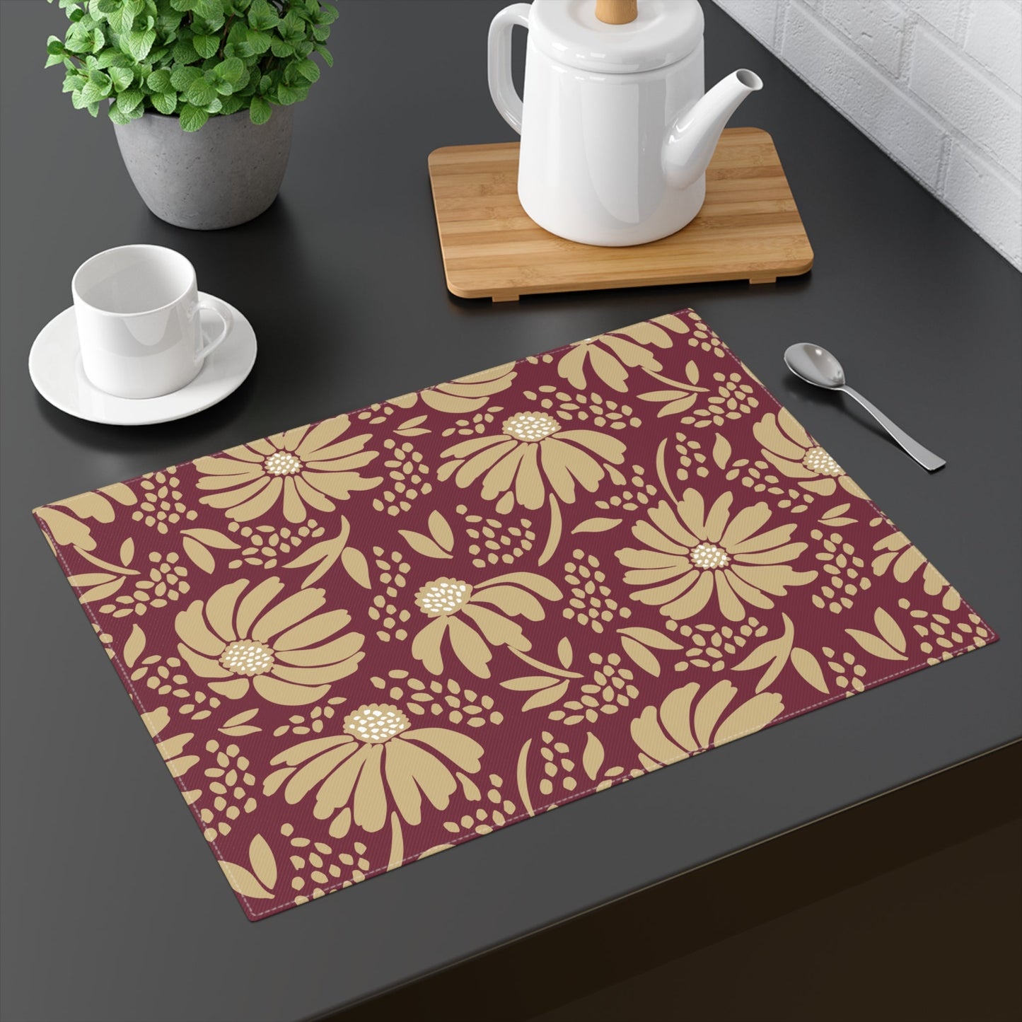 Placemat | Maroon & Gold | Bellis