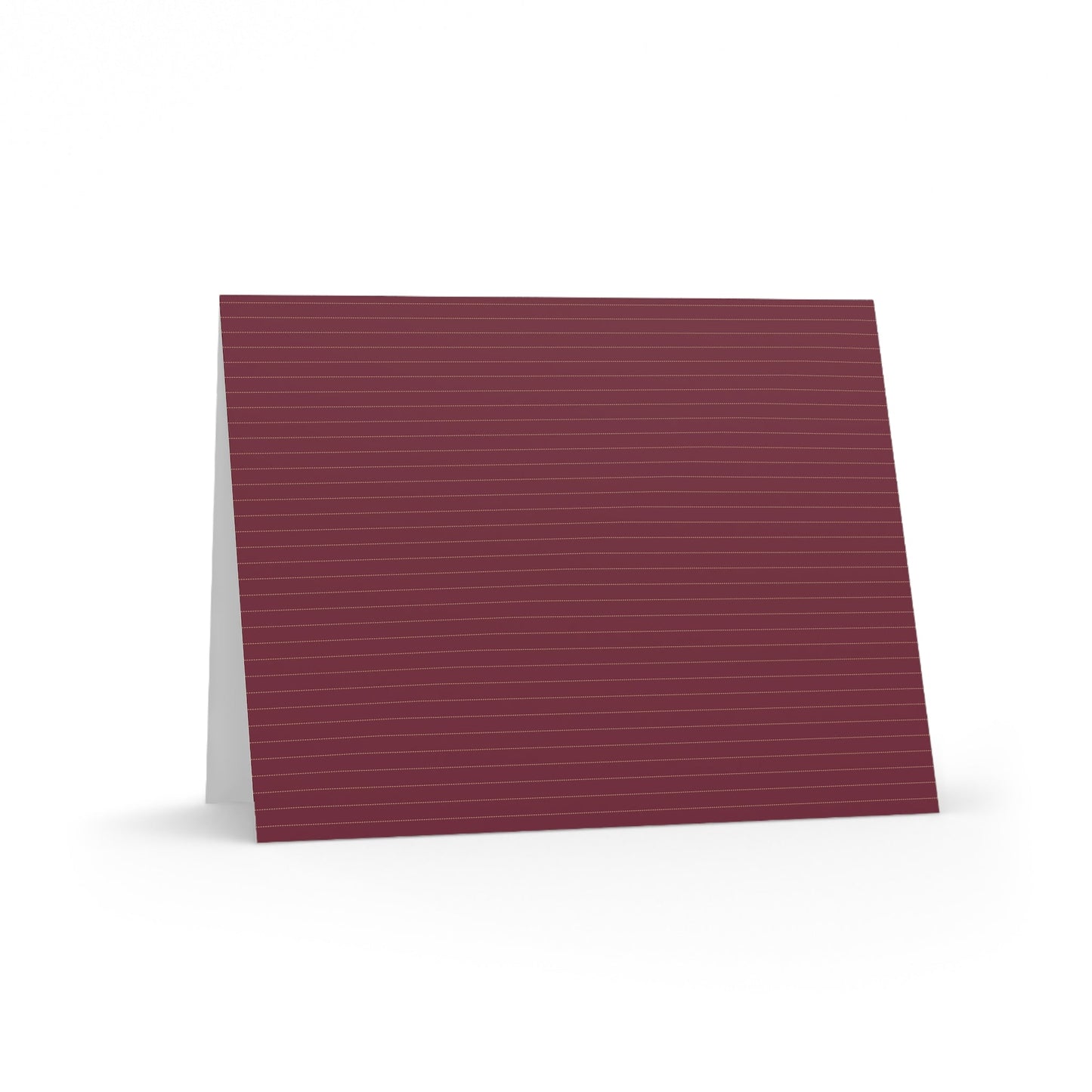 Notecards | Maroon & Gold | Pinstripe