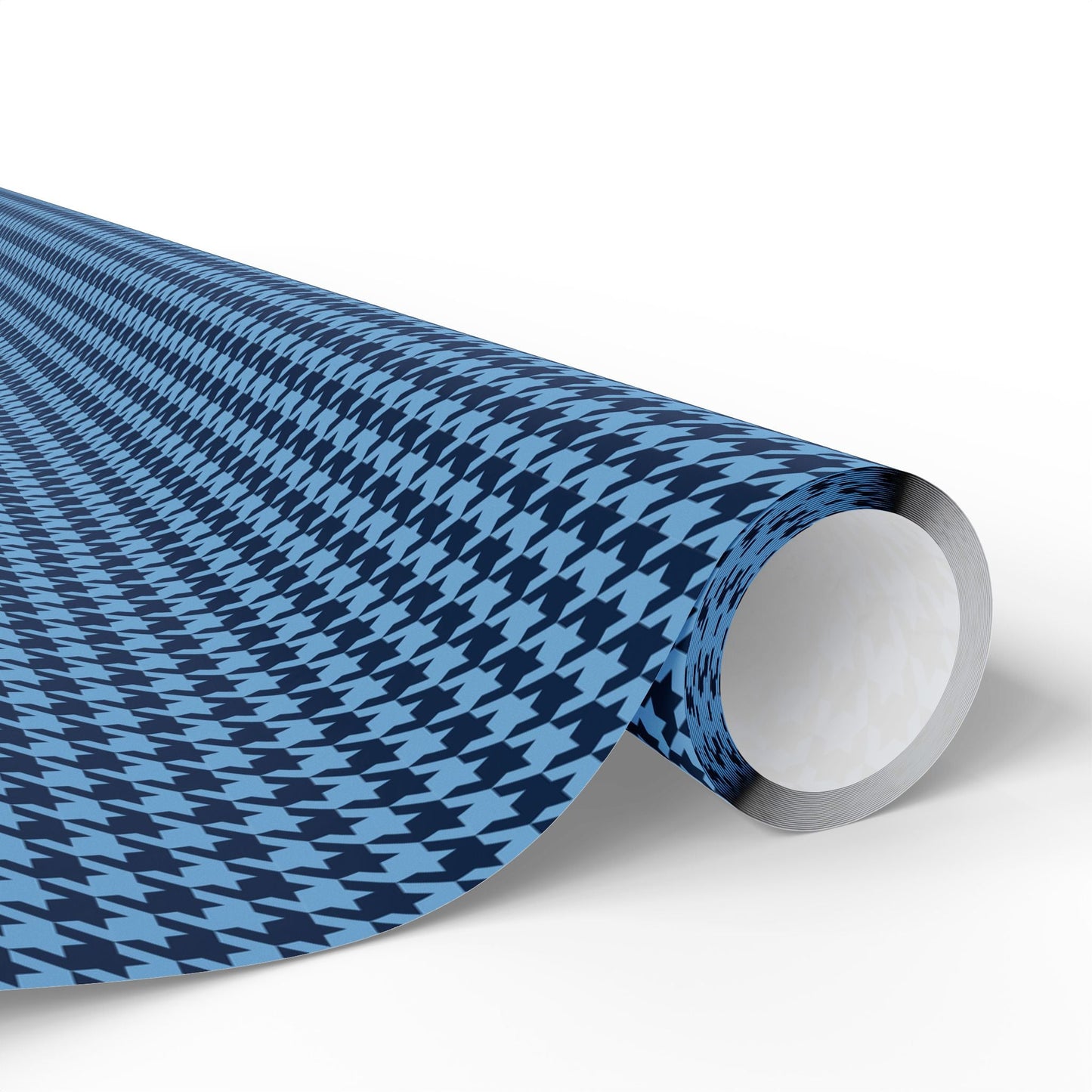 Gift Wrap | Light Blue & White | Houndstooth