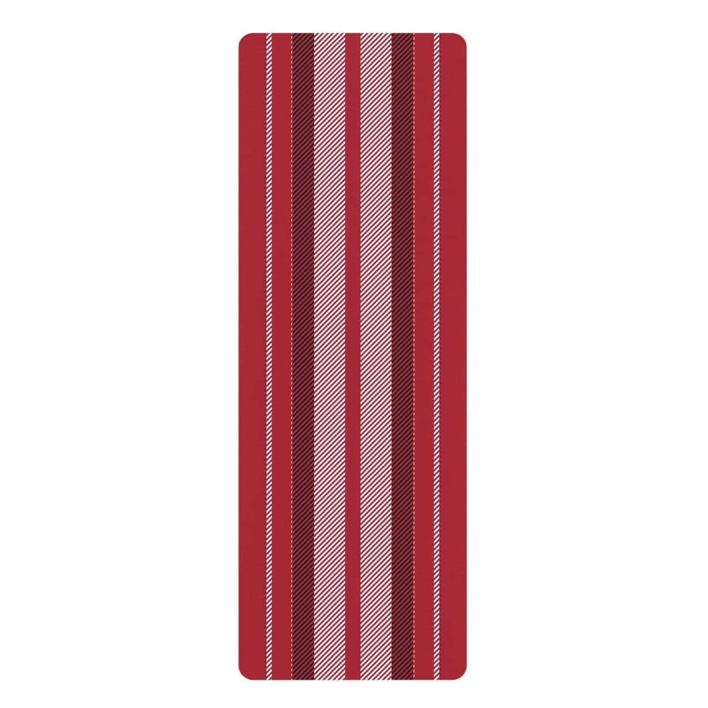 Yoga Mat | Red & Black | Stripe