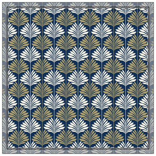Napkin 4-set | Blue & Gold | Deco