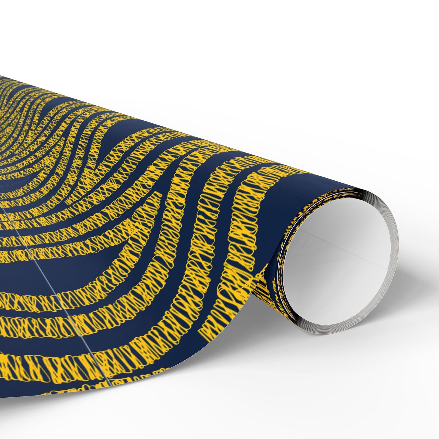 Gift Wrap | Yellow & Blue | Ogee