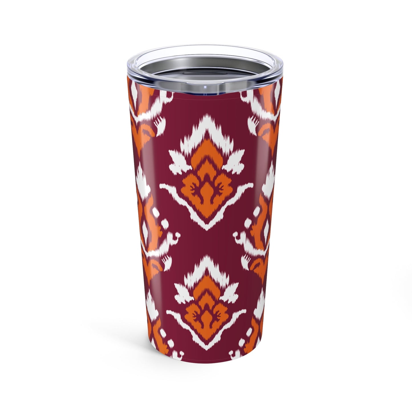 Tumbler | Maroon & Orange | Ikat