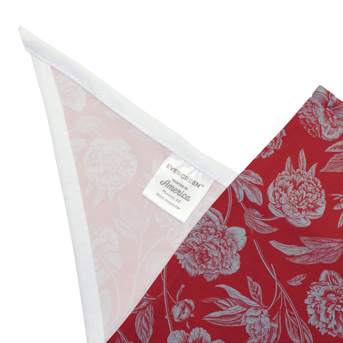 Pet Bandana | Red & Gray | Peony