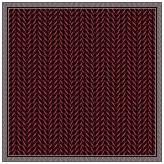 Napkins | Red & Black | Herringbone