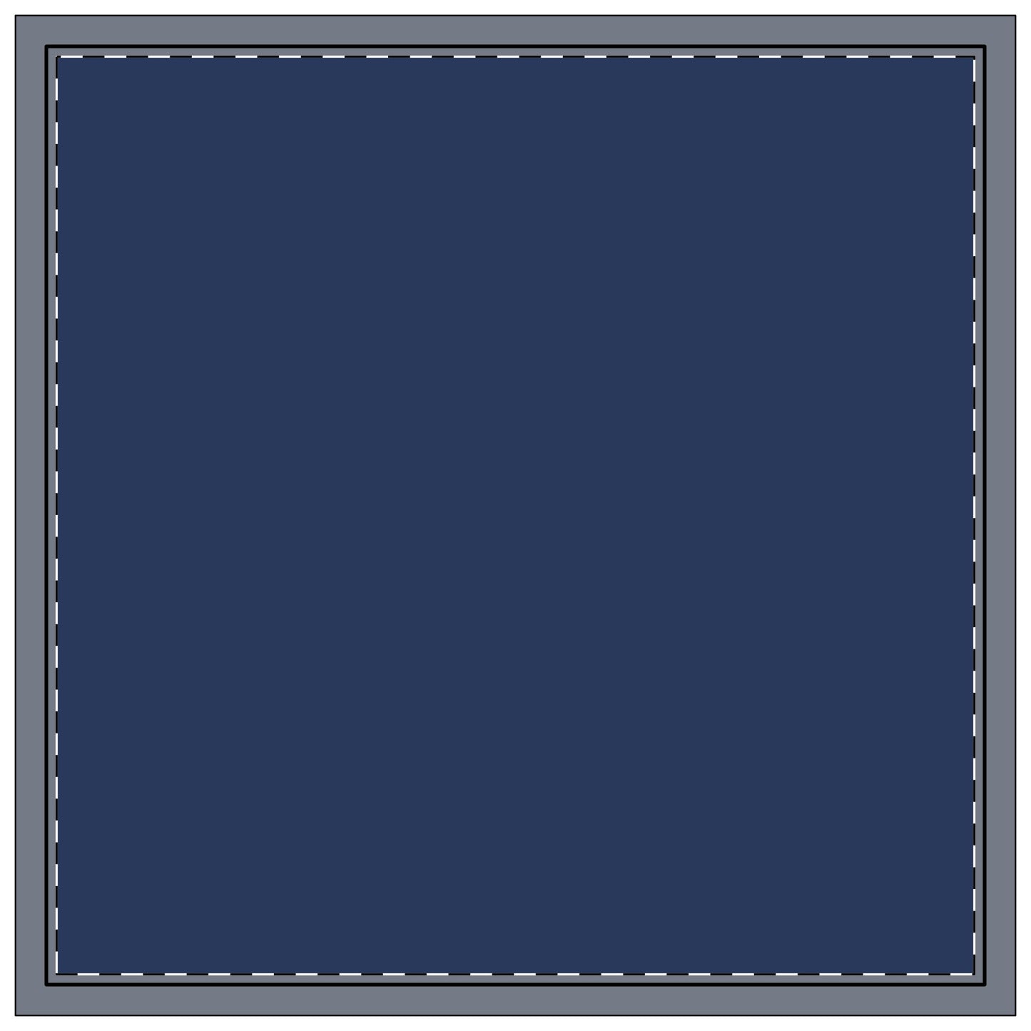 Napkin 4-set | Charlottesville, Virginia | Dark (Blue)