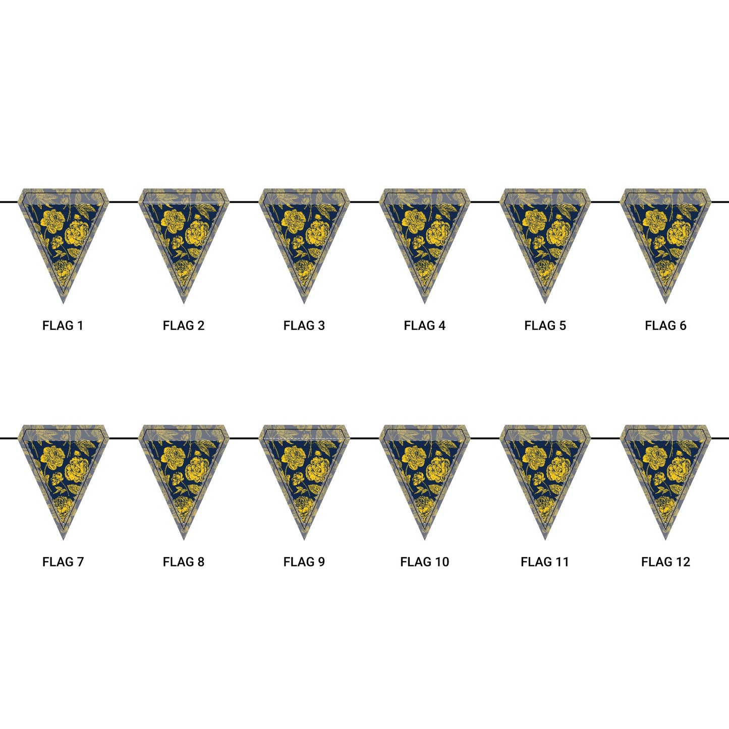 Flag Garland | Ann Arbor, Michigan | Peony