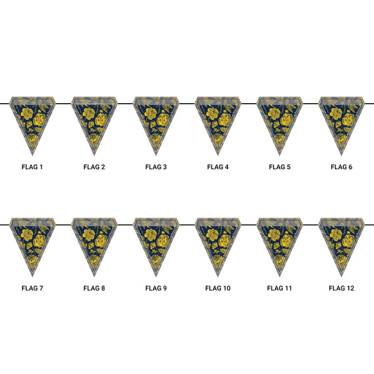 Flag Garland | Ann Arbor, Michigan | Peony