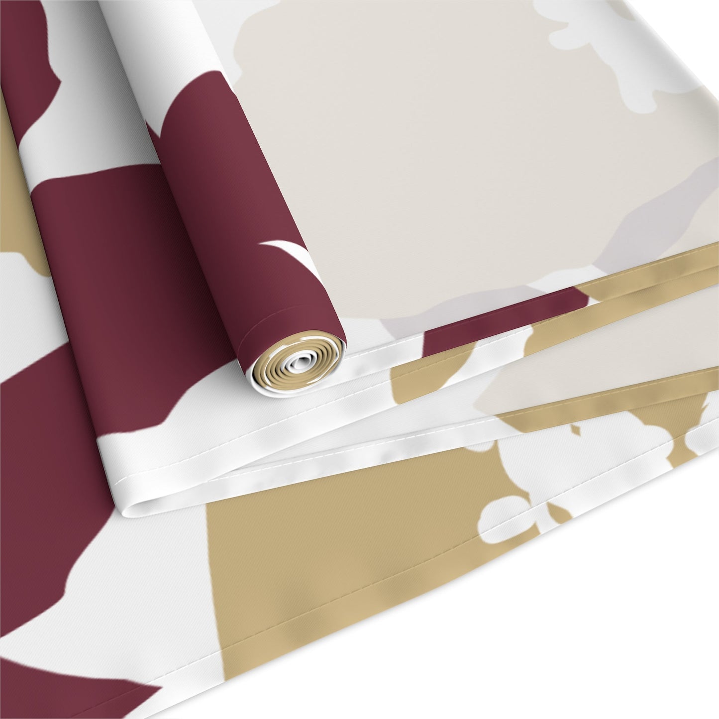 Table Runner | Maroon & Gold | Poppy