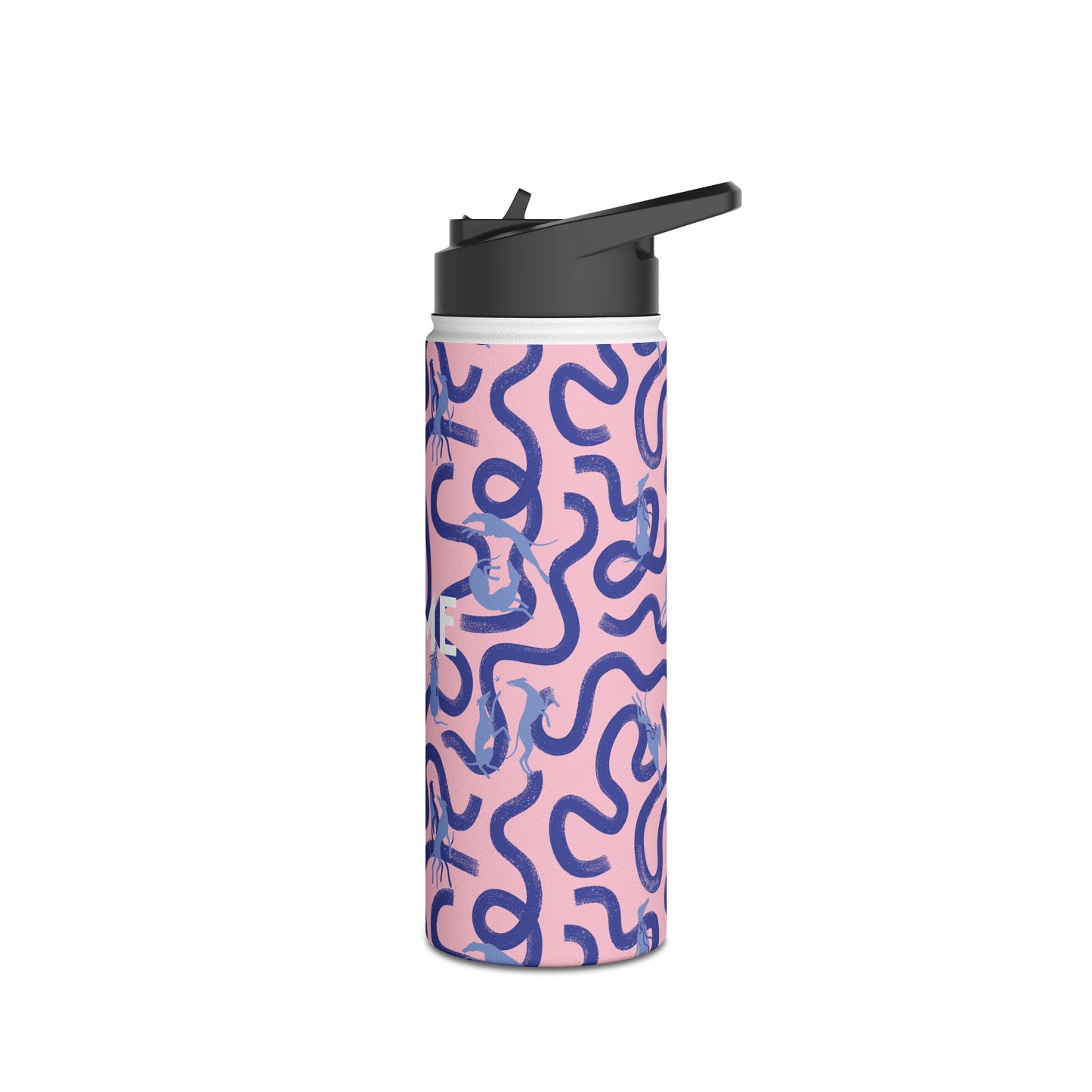 Insulated Water Bottle | Greyhounds | Pink Ribbon