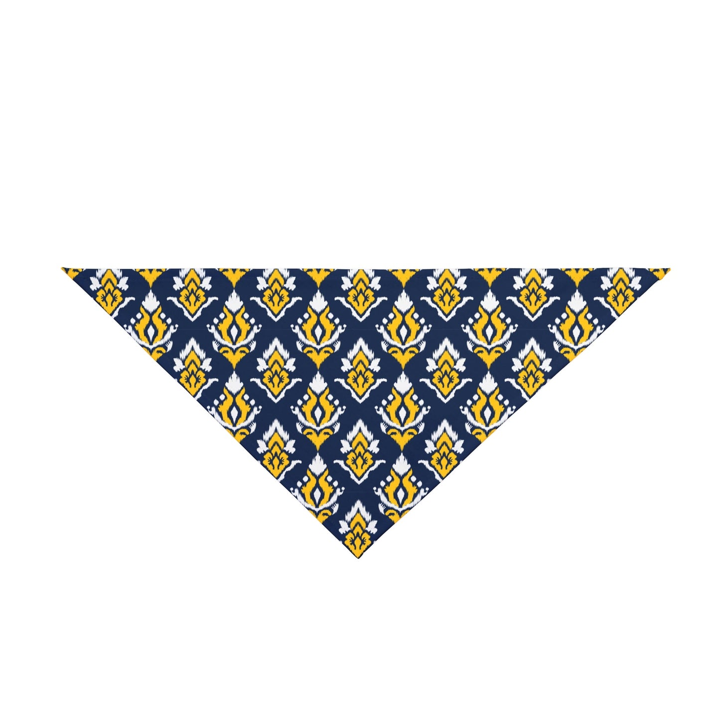 Pet Bandana | Yellow & Blue | Ikat