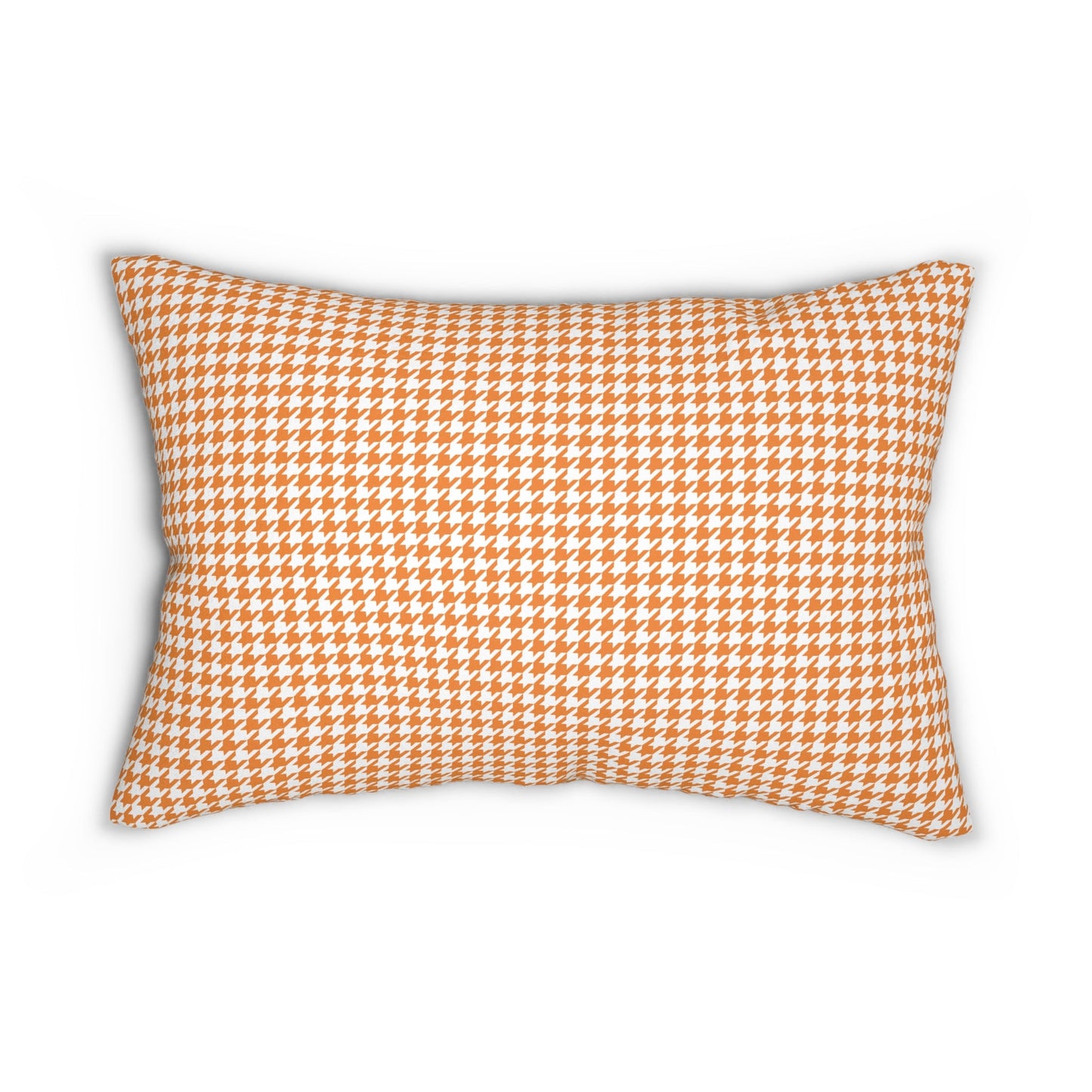 Pillow | Orange & White | Houndstooth