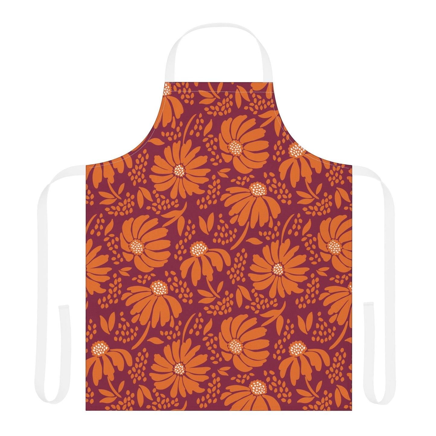 Apron | Maroon & Orange | Bellis