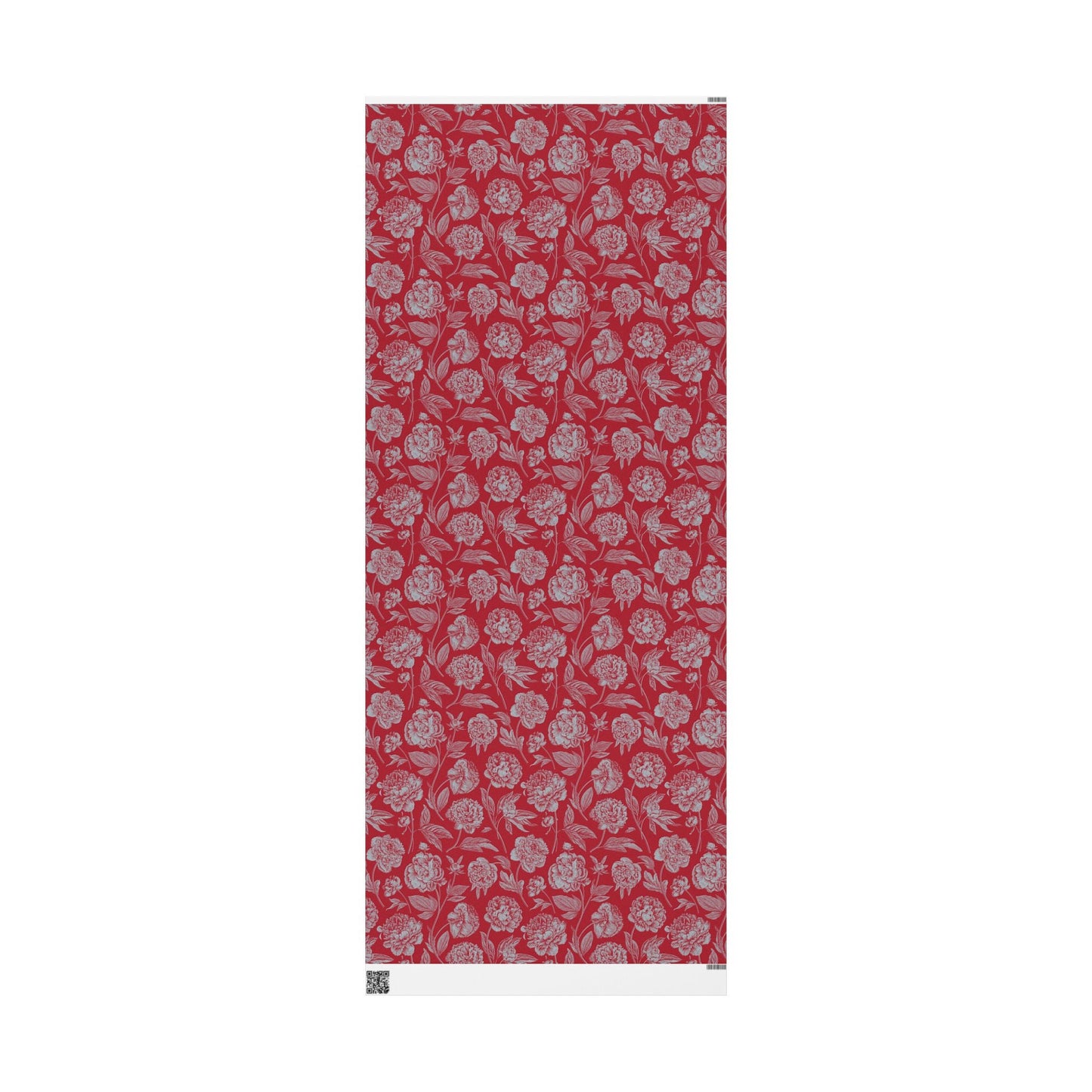Gift Wrap | Red & Gray | Peony