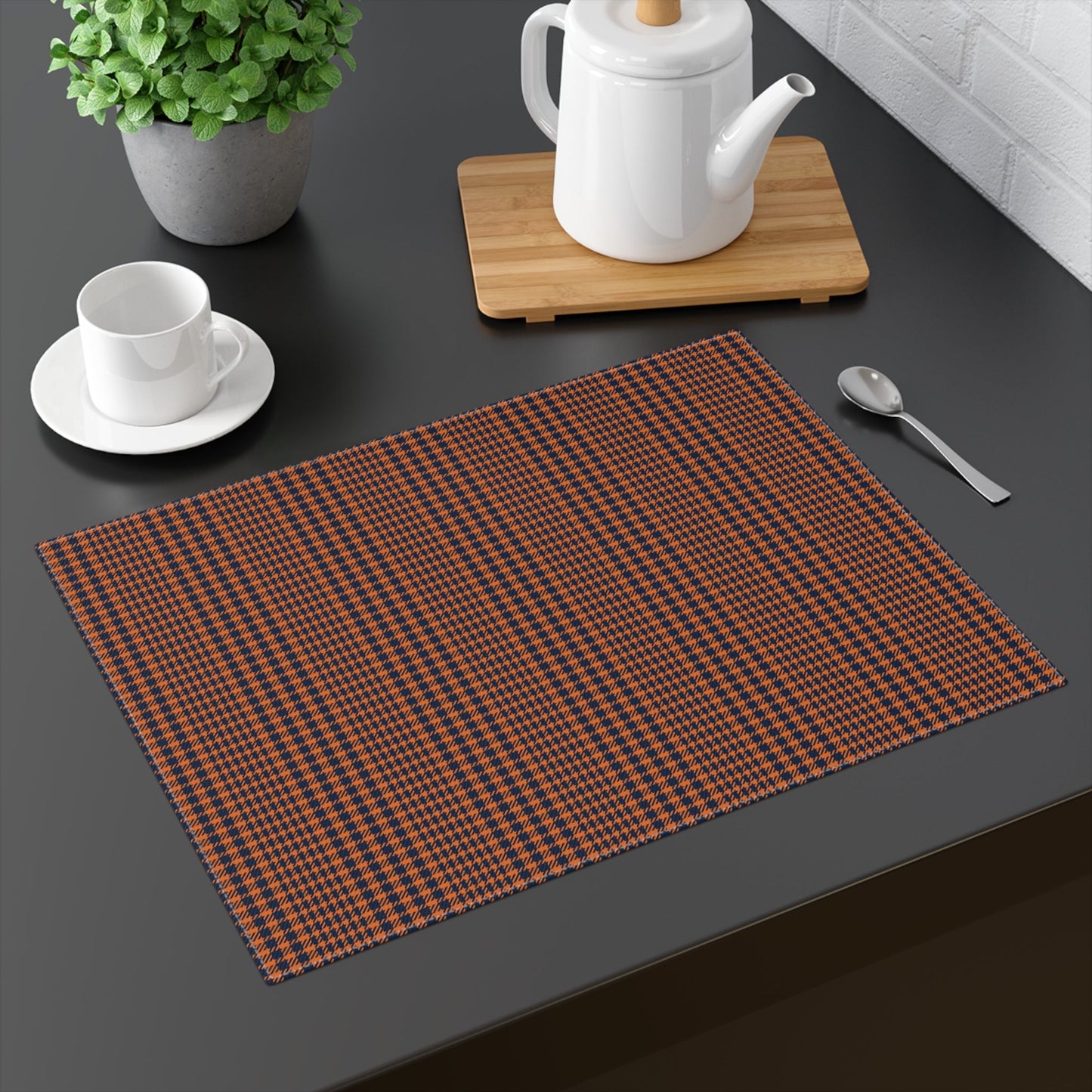 Placemat | Orange & Blue | Tweed