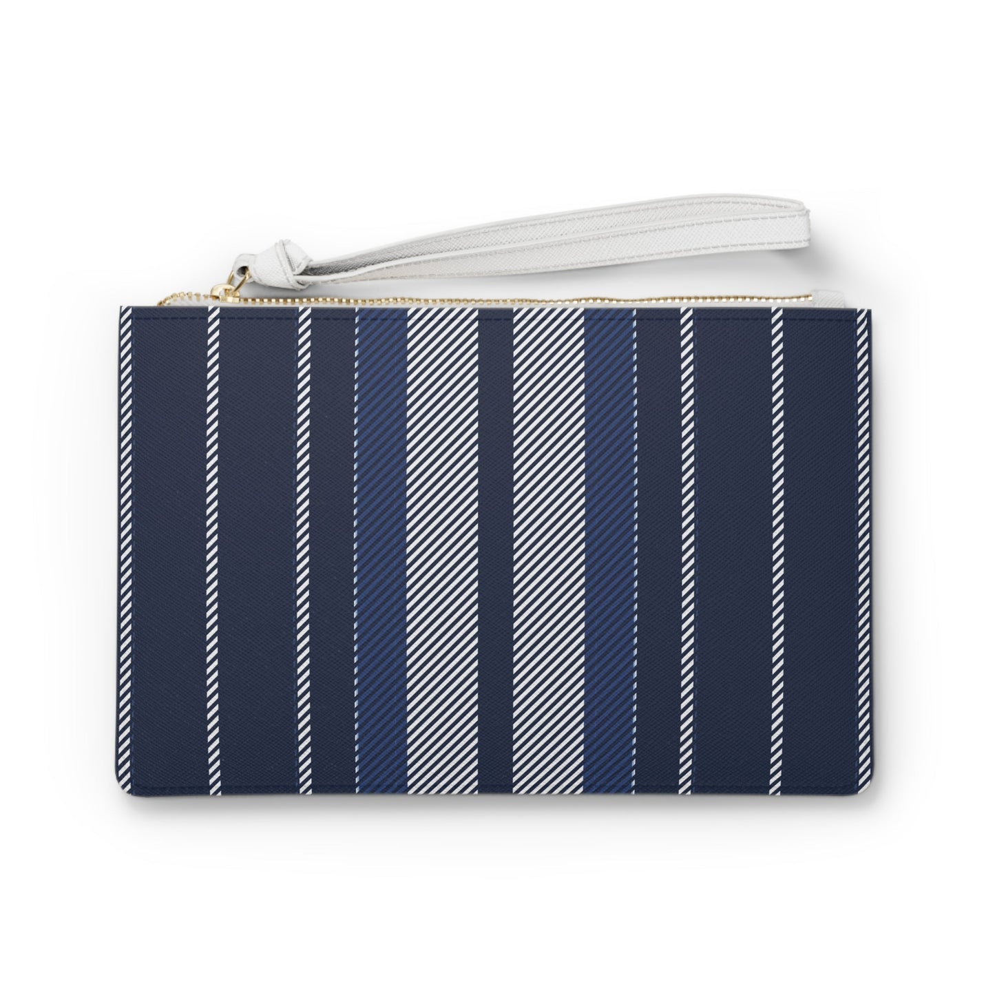Clutch Bag | Navy & White | Stripe
