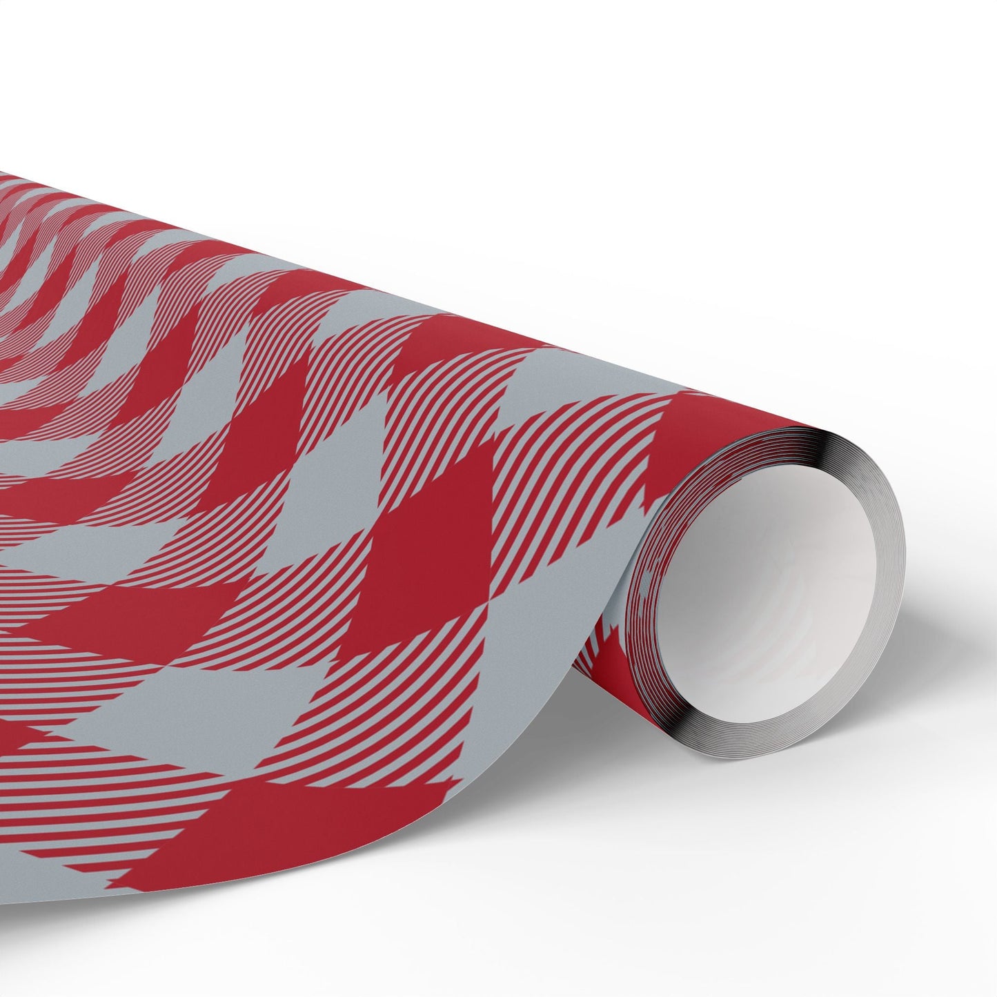 Gift Wrap | Red & Gray | Gingham