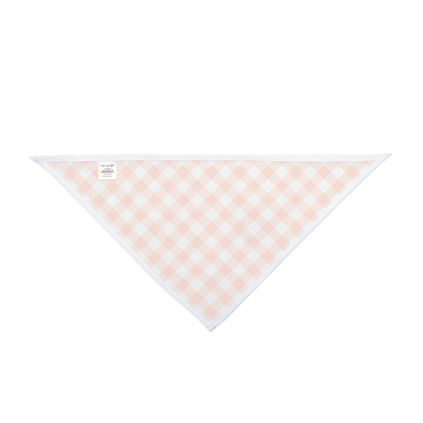Pet Bandana | Orange & White | Gingham