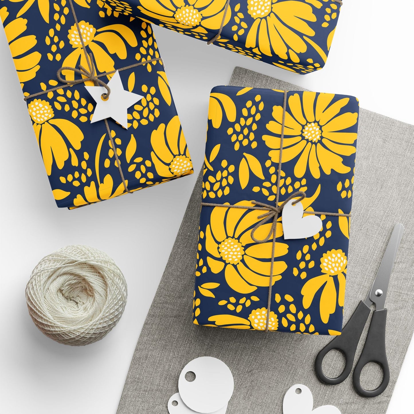 Gift Wrap | Yellow & Blue | Bellis