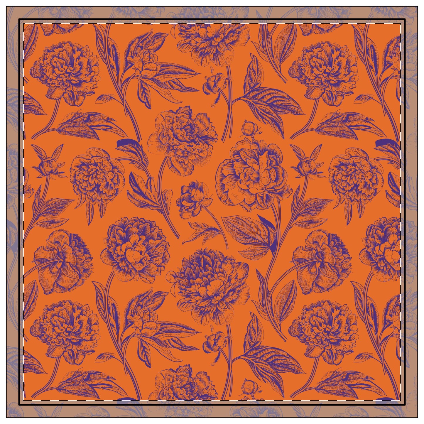 Napkin 4-set | Clemson, South Carolina | Peony