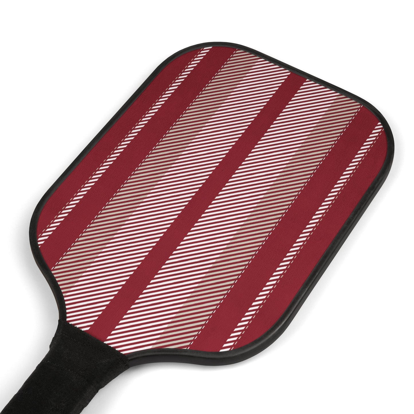 Pickleball Paddle Kit | Maroon & White | Stripe