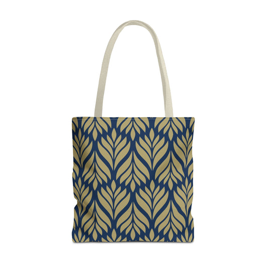 Tote Bag | Blue & Gold | Palm
