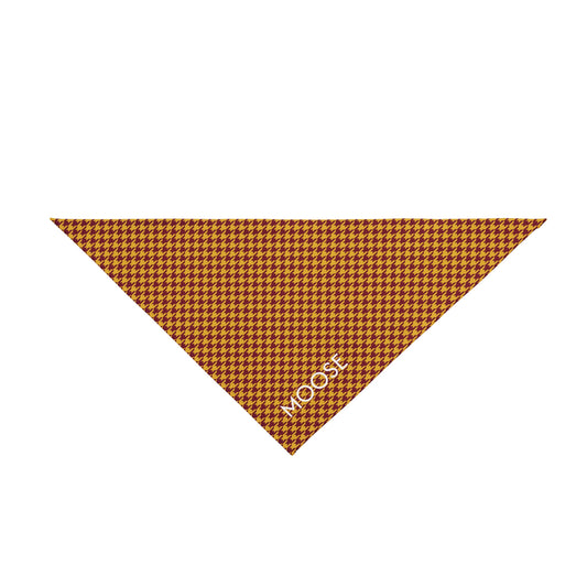 Pet Bandana- Personalized | Red & Yellow | Houndstooth