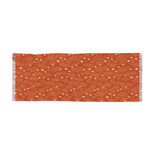 Scarf | Dark Orange & White | Laurel