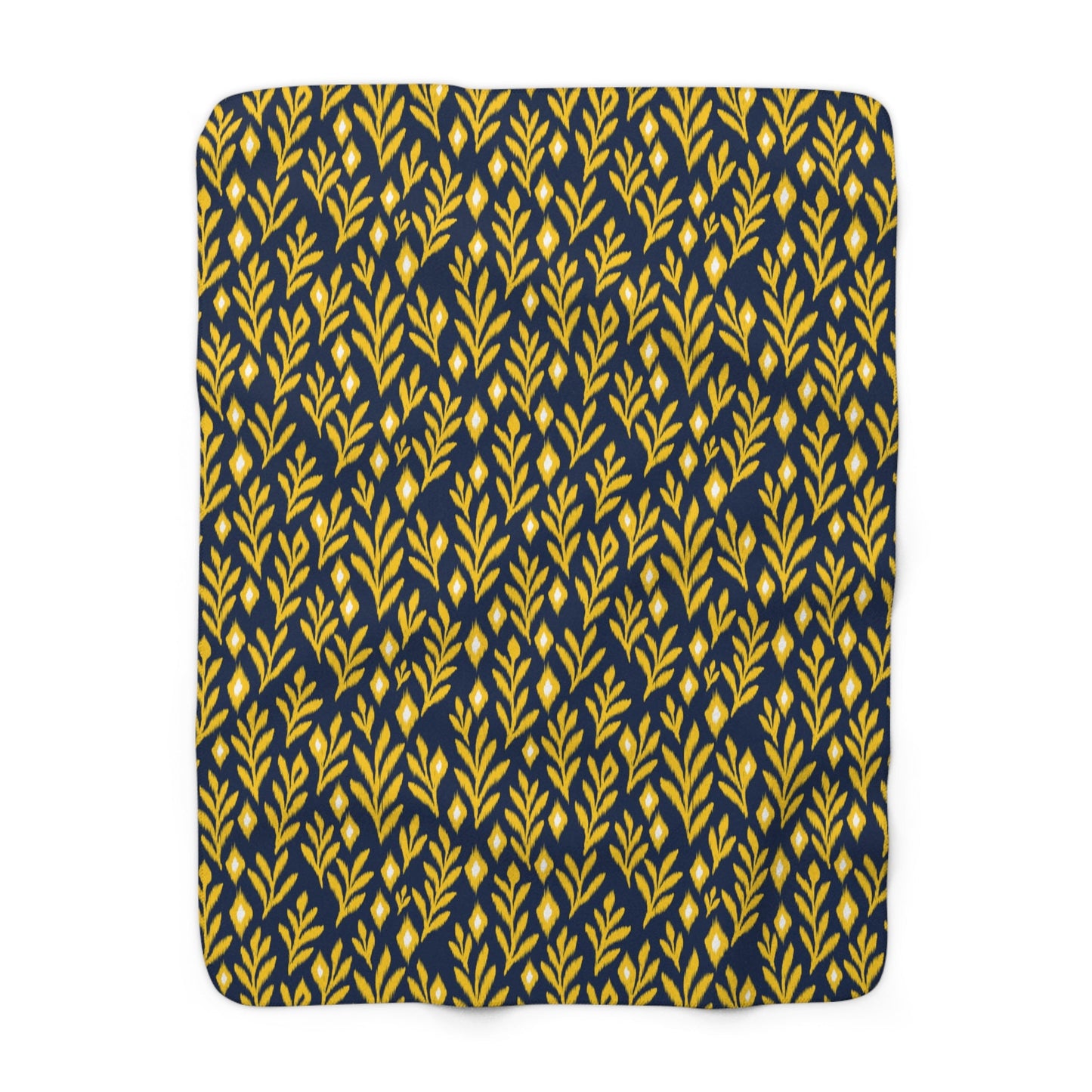 Sherpa Blanket | Yellow & Blue | Laurel