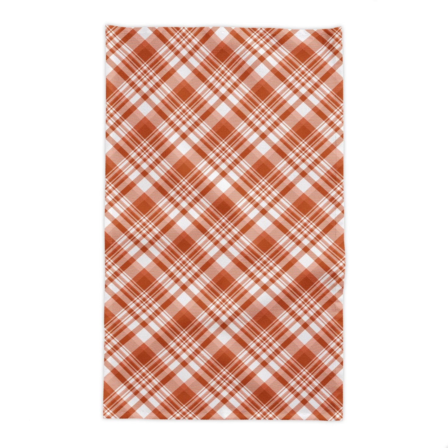 Tablecloth | Dark Orange & White | Tartan