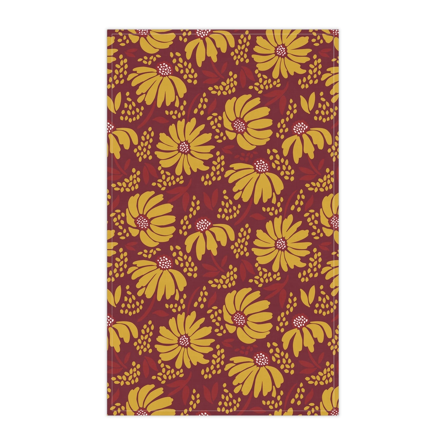 Tea Towels | Red & Yellow | Bellis