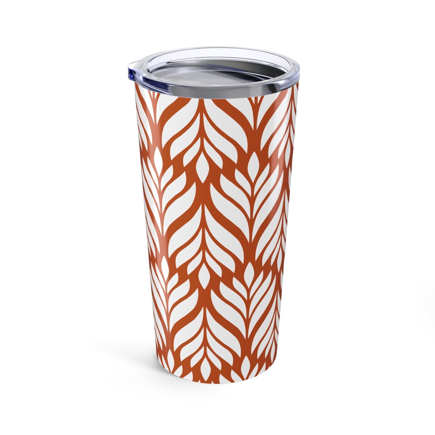 Tumbler | Dark Orange & White | Palm