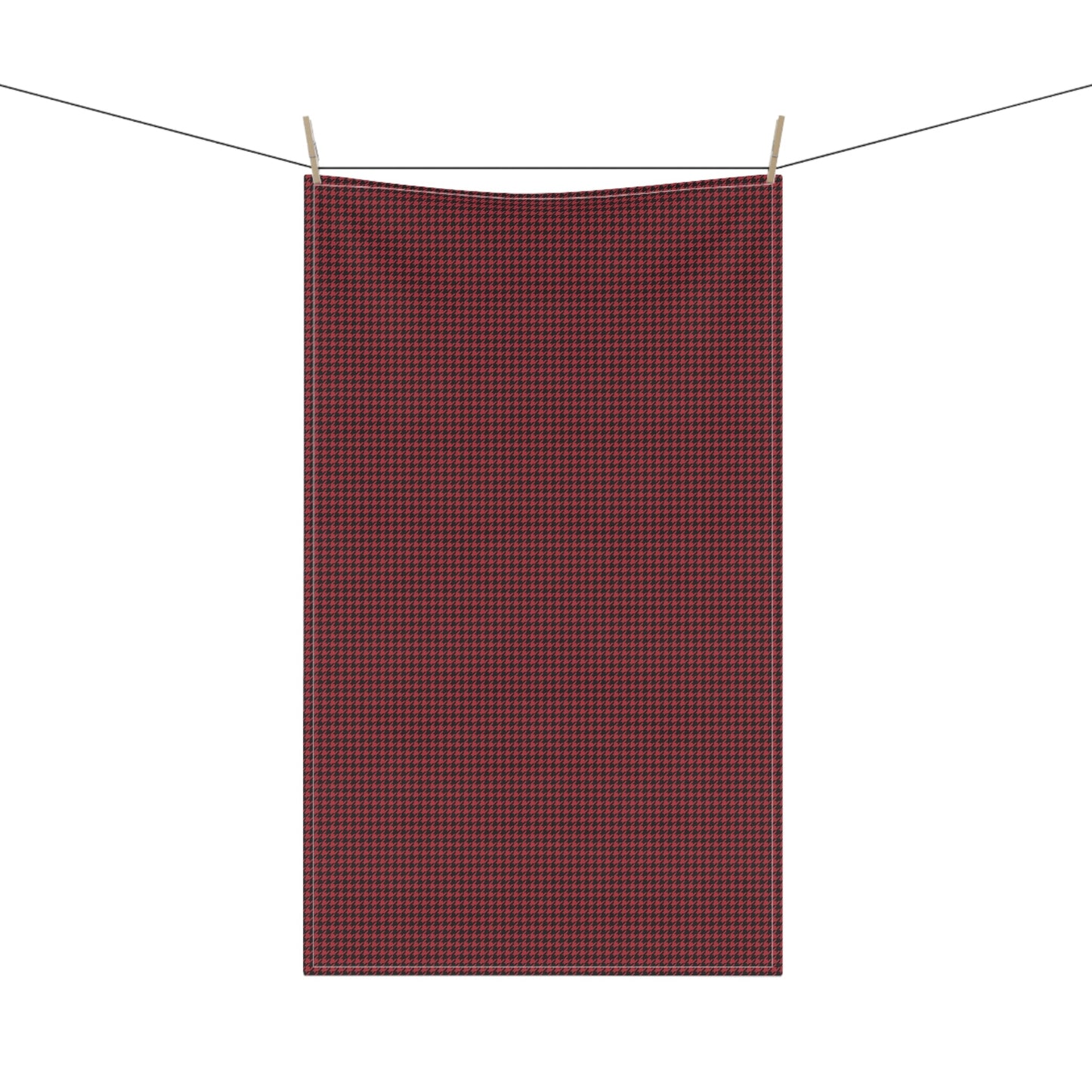 Tea Towel | Red & Black | Houndstooth