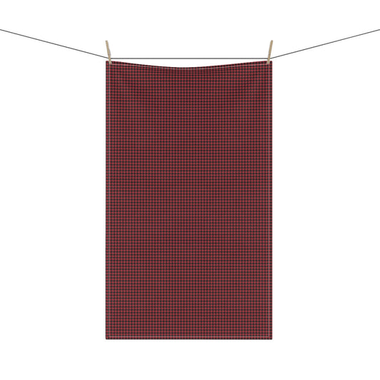 Tea Towel | Red & Black | Houndstooth