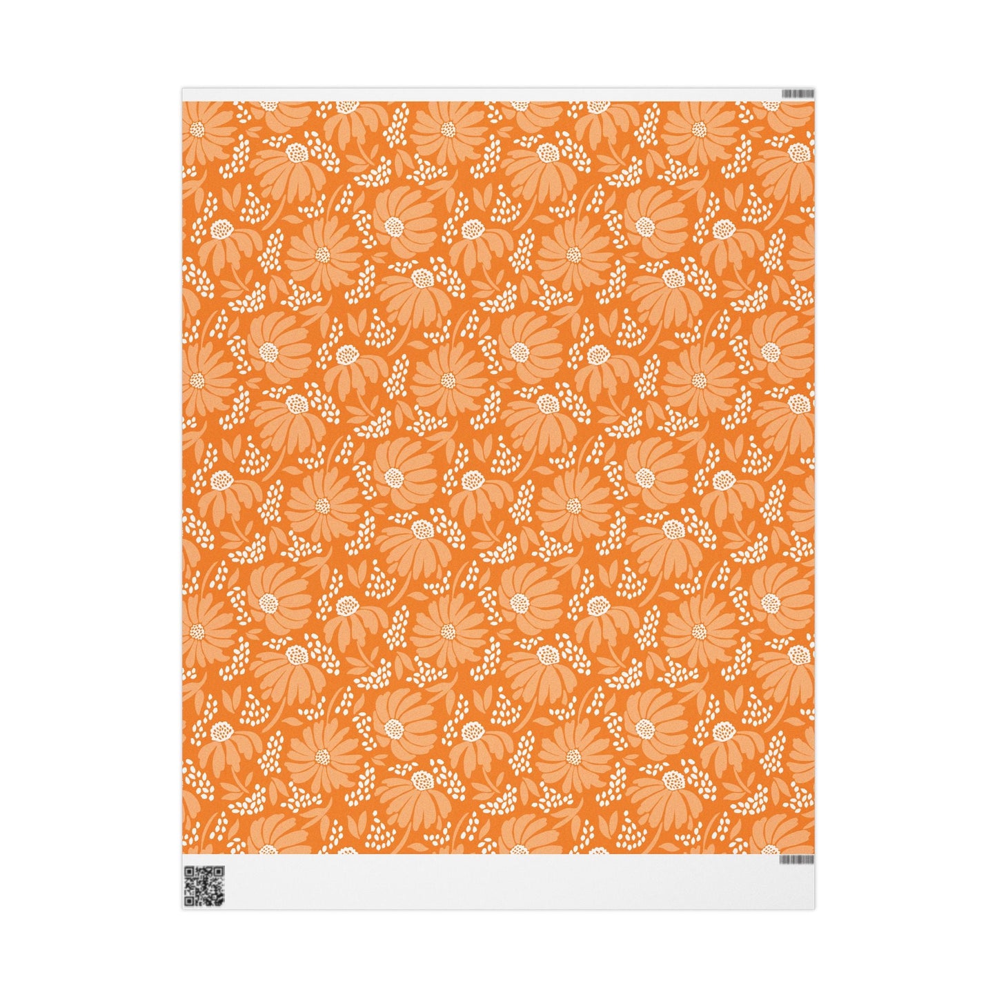 Gift Wrap | Orange & White | Bellis