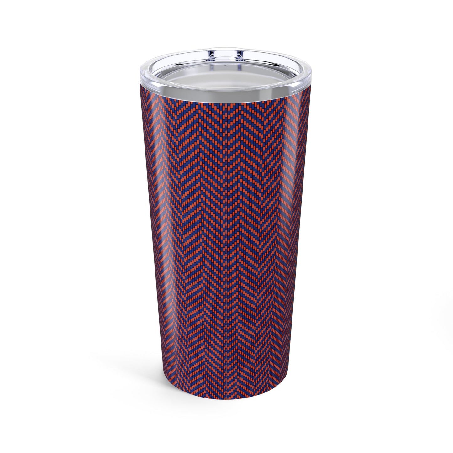 Tumbler | Bright Blue & Orange | Herringbone