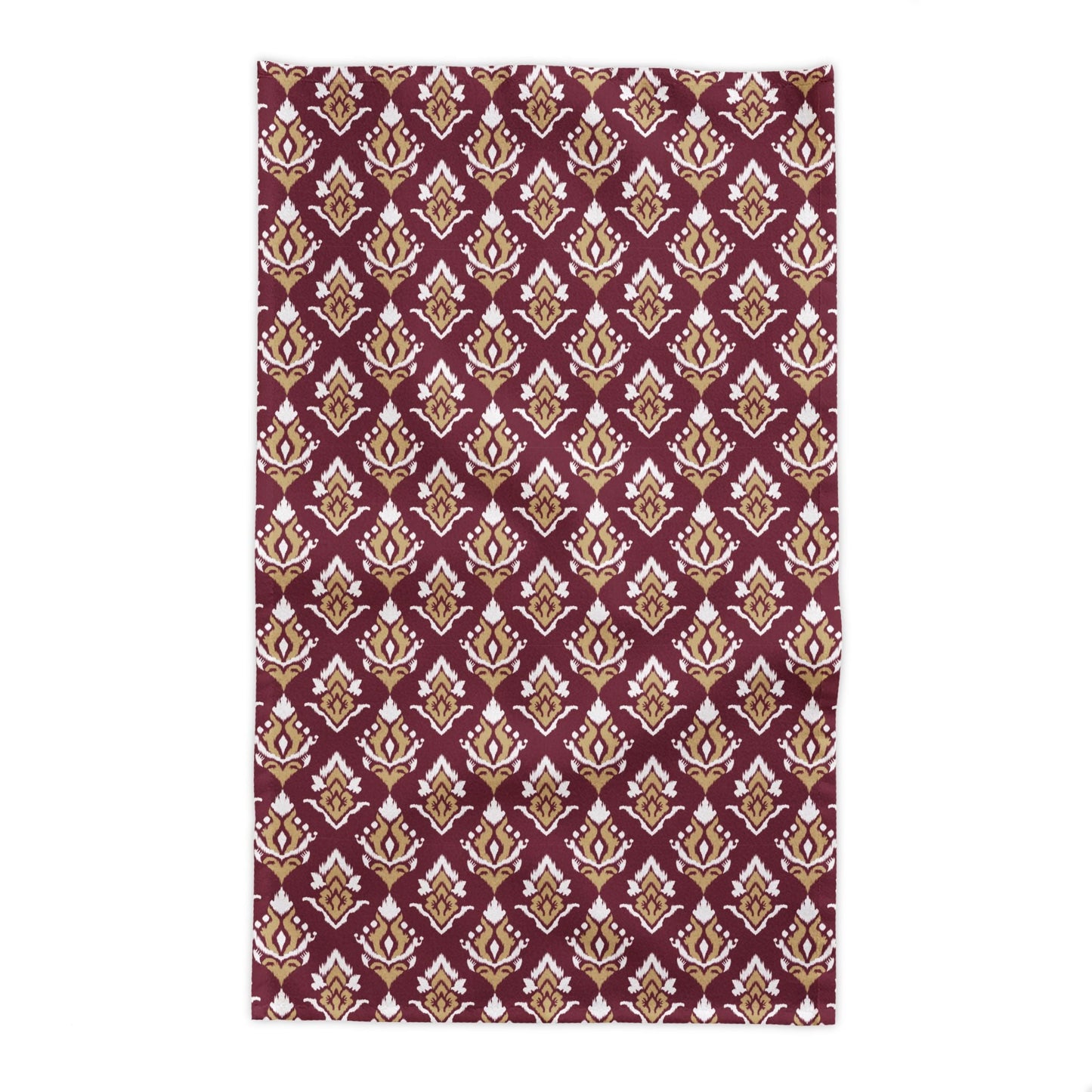Tablecloth | Maroon & Gold | Ikat