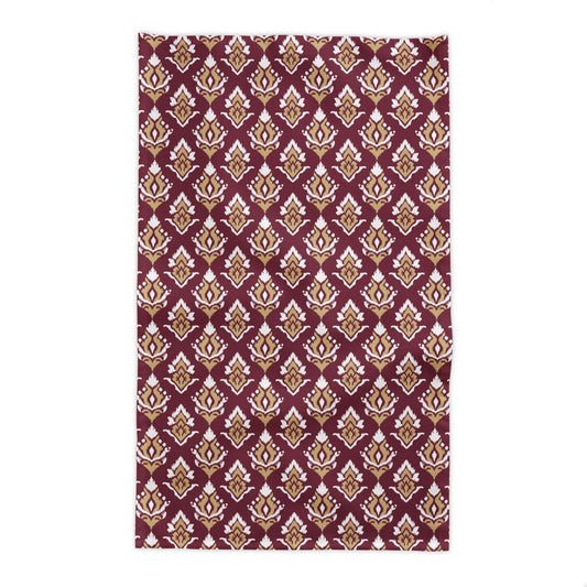 Tablecloth | Maroon & Gold | Ikat